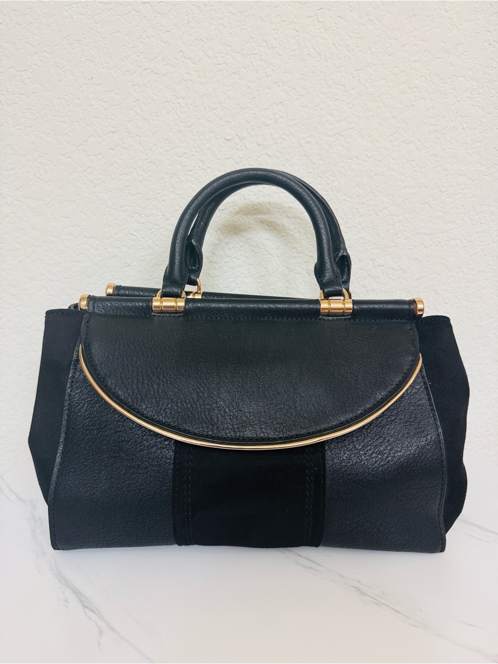 Lauren Conrad • NWOT Classic Black Women’s Top Handle Multi Pocketed Satchel